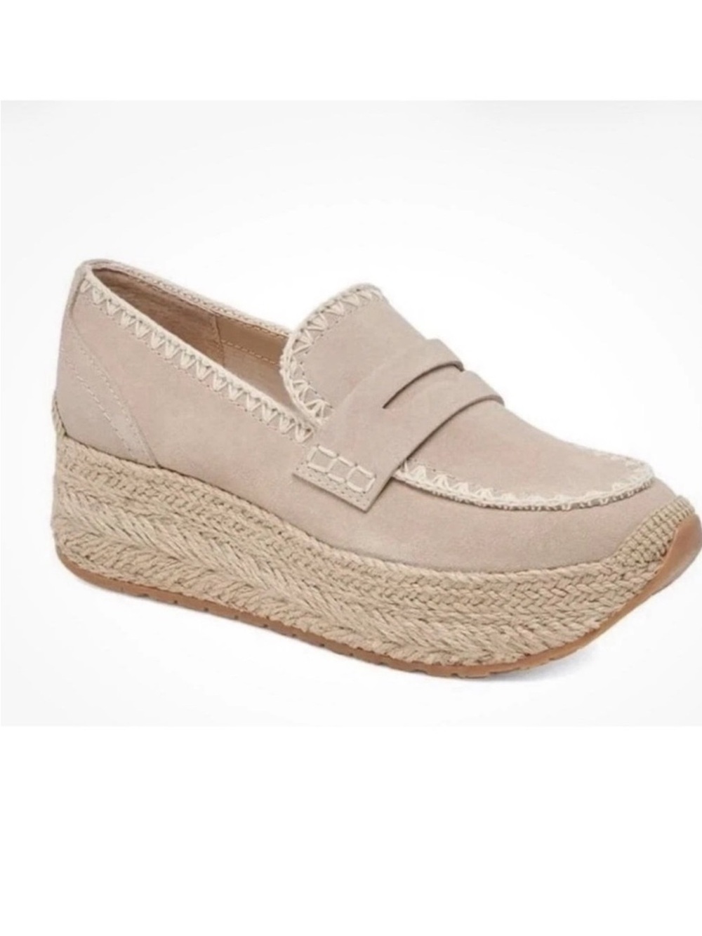 Dolce Vita Beige Espadrille Platform Loafer